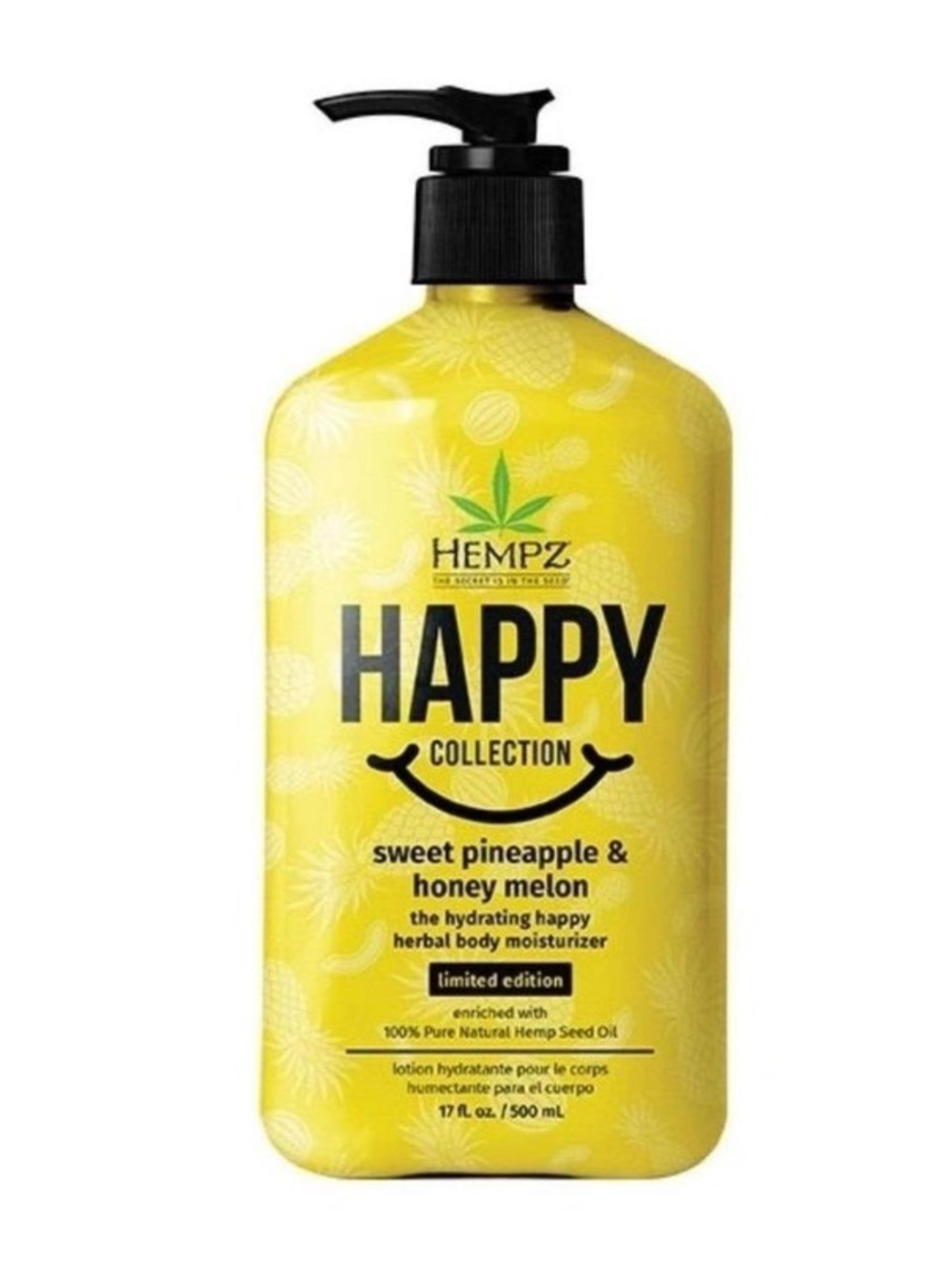 Hempz Happy Collection Sweet Pineapple & Honey Melon Body Moisturizer 17oz NEW